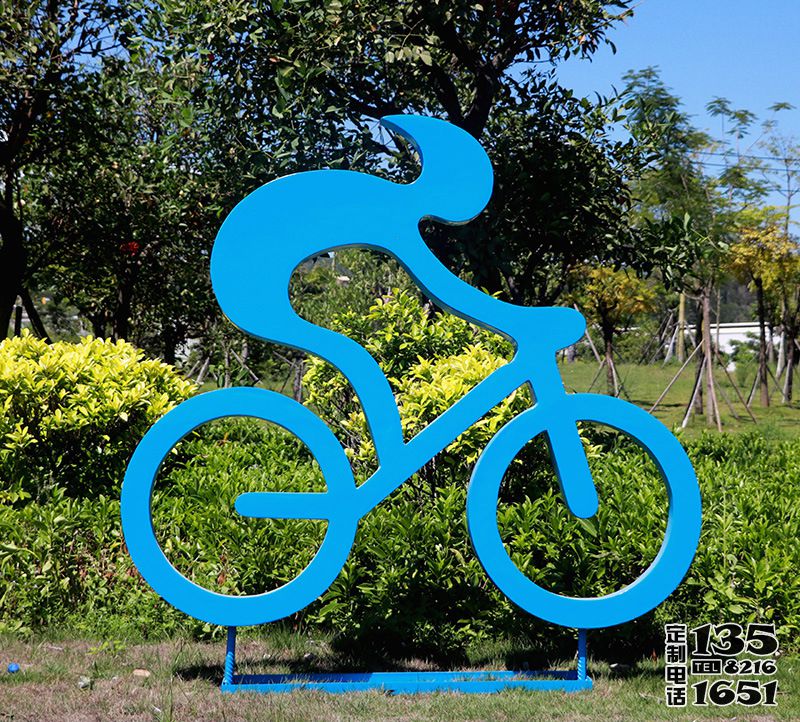 戶外抽象景觀運(yùn)動(dòng)騎自行車的人物雕塑 戶外抽象景觀運(yùn)動(dòng)騎自行車的人物雕塑