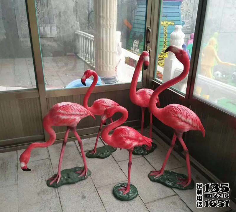 動(dòng)物園玻璃鋼彩繪仿真動(dòng)物火烈鳥雕塑 動(dòng)物園玻璃鋼彩繪仿真動(dòng)物火烈鳥雕塑