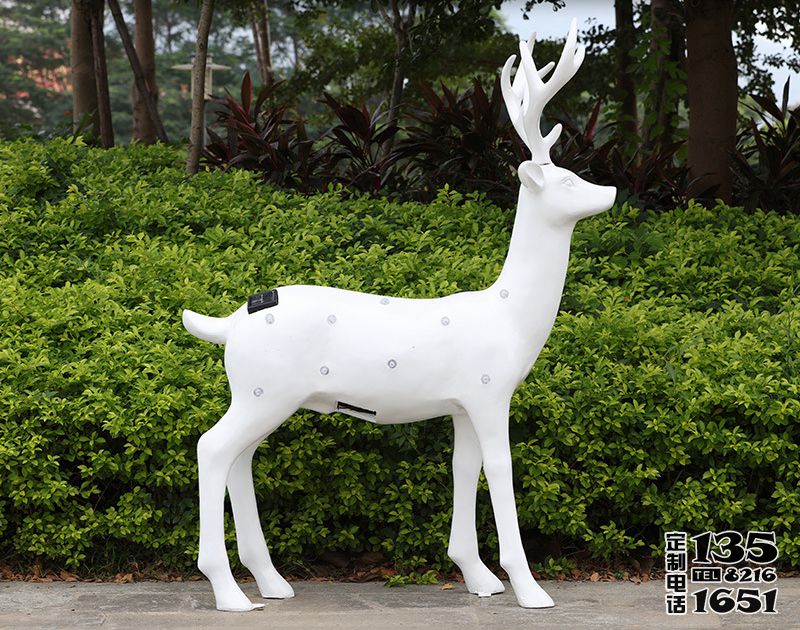 戶外公園玻璃鋼鹿雕塑 戶外公園玻璃鋼鹿雕塑