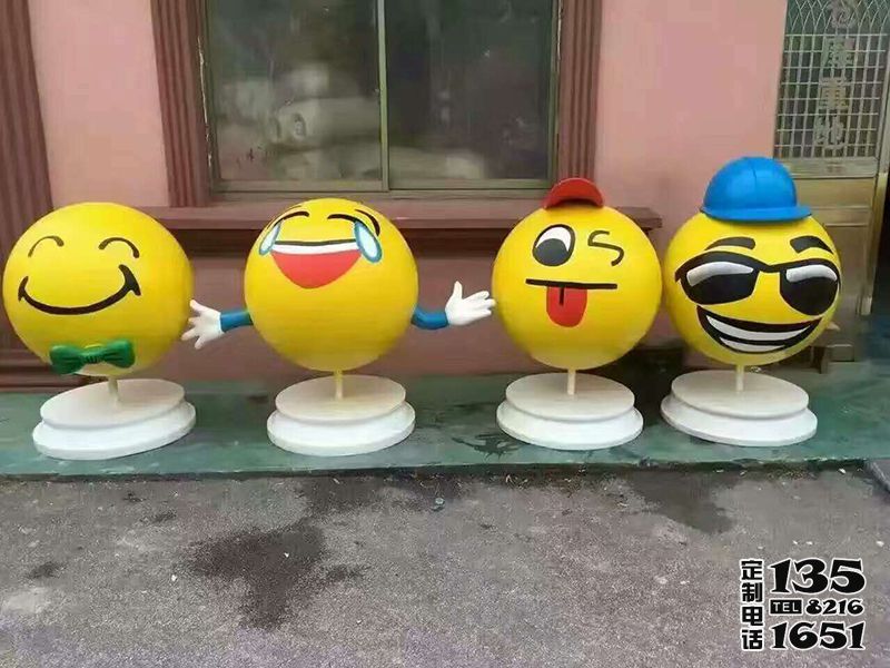 室內(nèi)街邊創(chuàng)意玻璃鋼樹(shù)脂卡通搞怪表情雕塑 室內(nèi)街邊創(chuàng)意玻璃鋼樹(shù)脂卡通搞怪表情雕塑