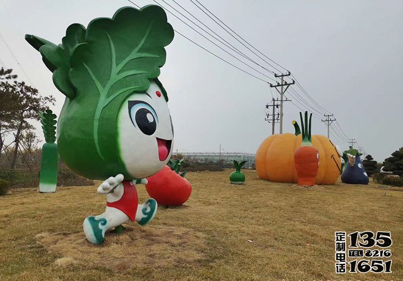 農場大型創(chuàng)意玻璃鋼卡通蔬菜公仔雕塑 農場大型創(chuàng)意玻璃鋼卡通蔬菜公仔雕塑
