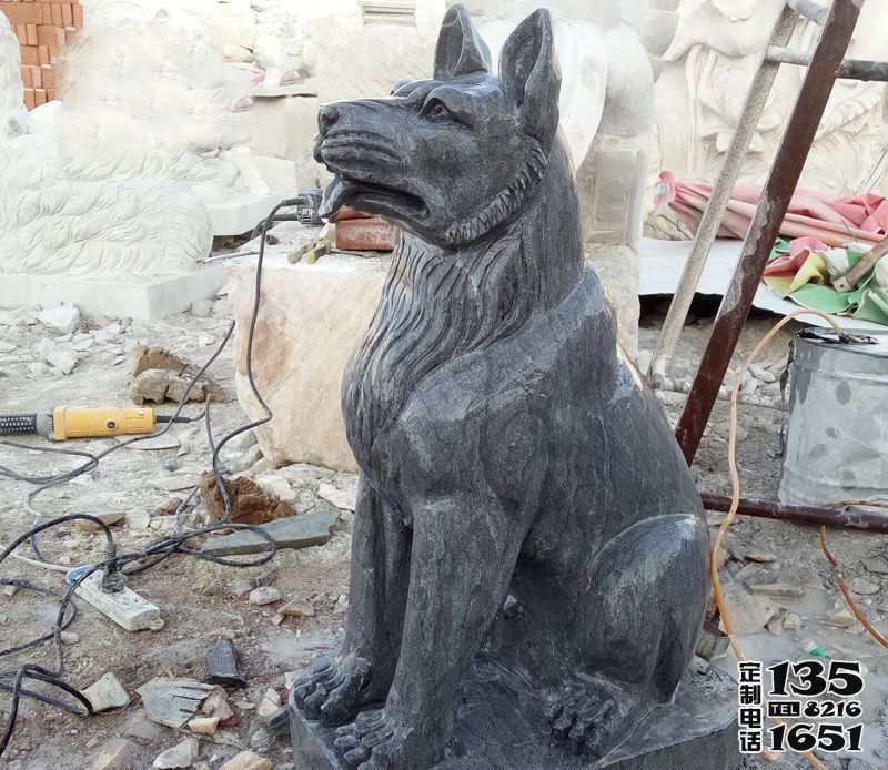 庭院景觀玻璃鋼狗雕塑 庭院景觀玻璃鋼狗雕塑