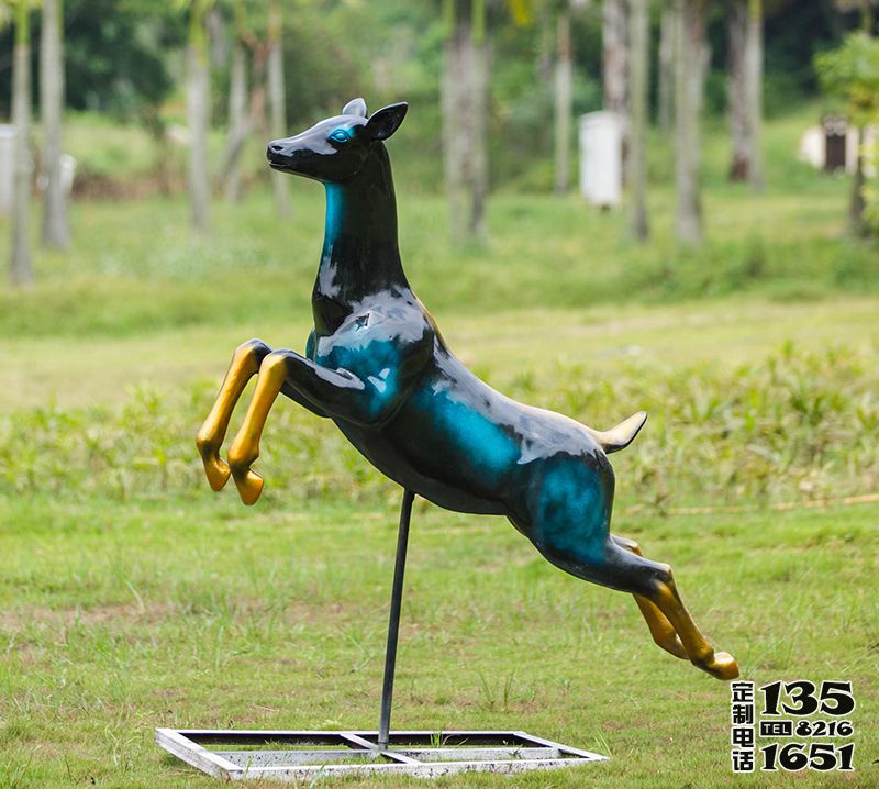 戶外公園裝飾品擺件動物景觀梅花鹿雕塑 戶外公園裝飾品擺件動物景觀梅花鹿雕塑