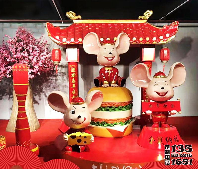 新年創(chuàng)意室內(nèi)玻璃鋼卡通大耳朵戶(hù)外裝飾擺件老鼠雕塑 新年創(chuàng)意室內(nèi)玻璃鋼卡通大耳朵戶(hù)外裝飾擺件老鼠雕塑