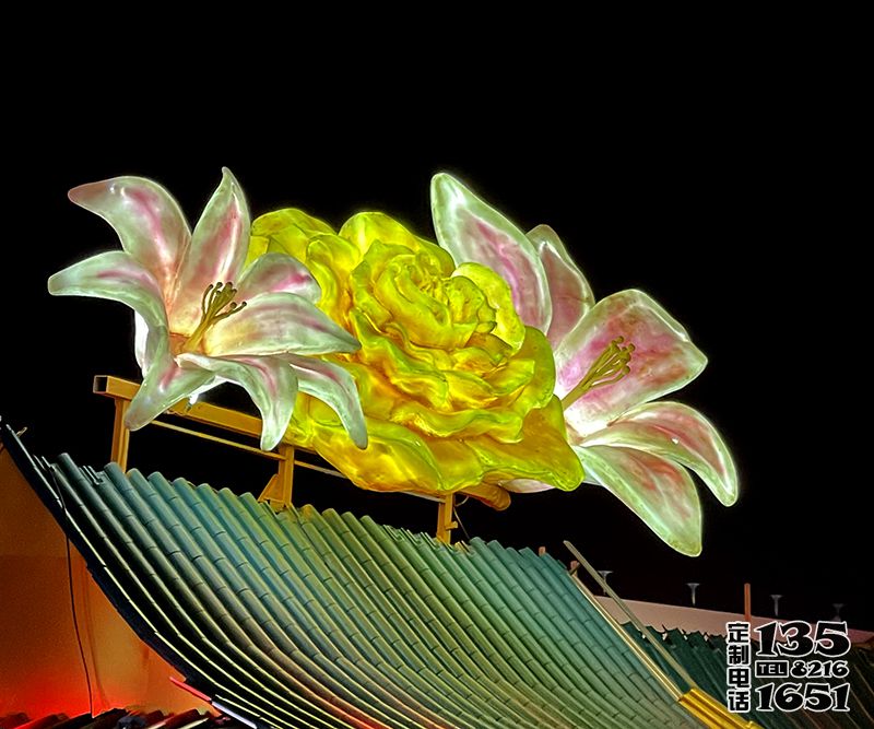 玻璃鋼發(fā)光花朵造型雕塑 玻璃鋼發(fā)光花朵造型雕塑